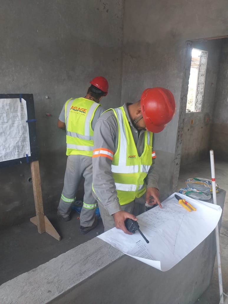 Estrutura industrial metálica