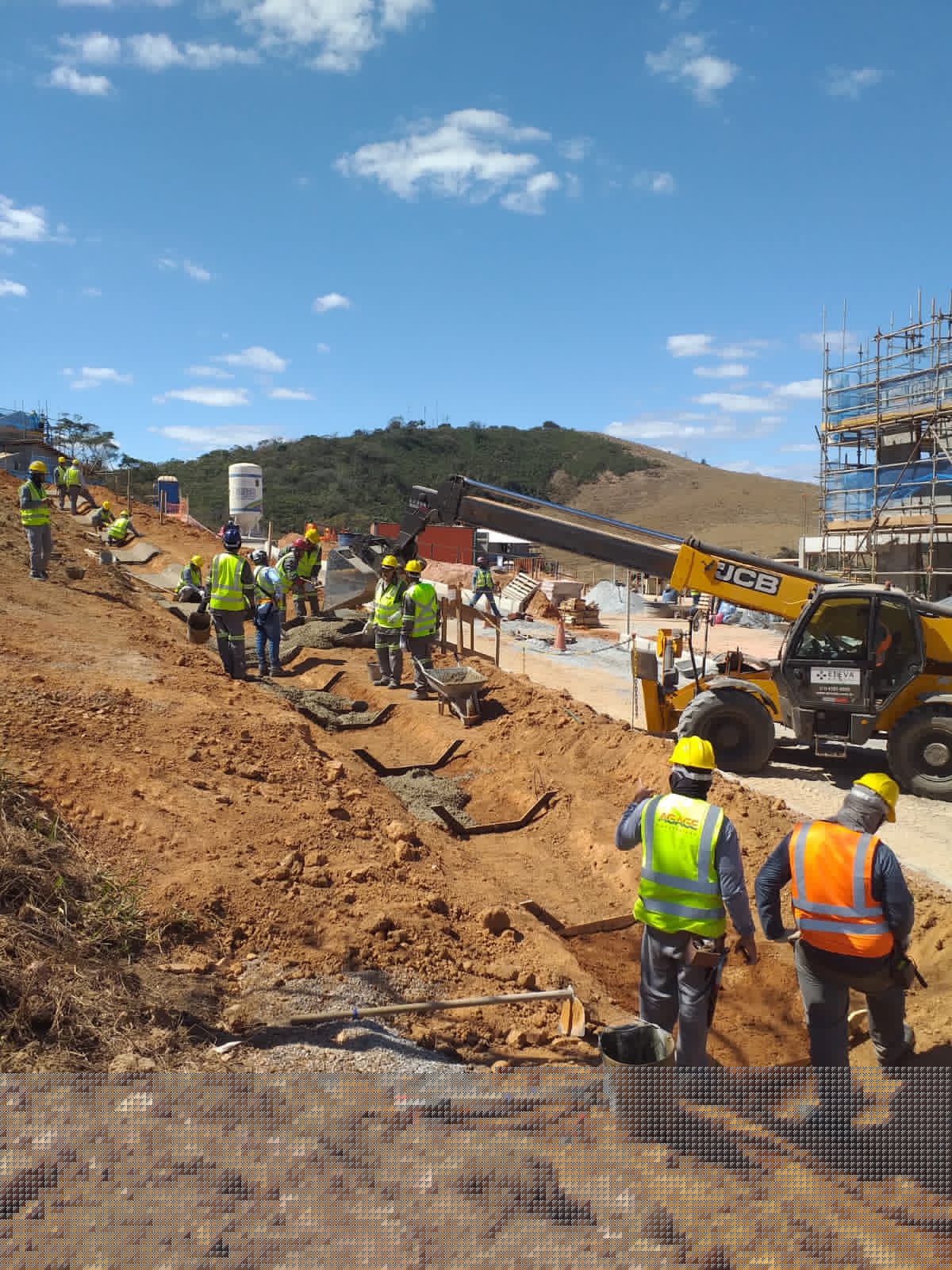 Estrutura industrial metálica